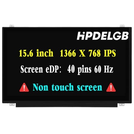 HPDELGB Screen Replacement 15.6" for ASUS A555LA LCD Digitizer Display Panel HD 1366x768 IPS 40 pins 60 Hz Non-Touch Screen