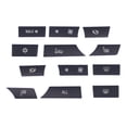 thumbnail image 2 of Key  Repair Kit, Reliability Long Service Life 12pcs Air Conditioning Heater Button Black  For Replacement For 5/6Series, 2 of 8