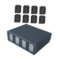 thumbnail image 2 of Almencla Card Deck Box Baseball Card TCG for 2400+ Cards Trading Cards Case Deck Case Grey with Divider, 2 of 8