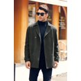 thumbnail image 3 of Sherrylily Men Pea Coat Double Breasted Winter Fashion Trench Coats, 3 of 6