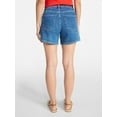 thumbnail image 4 of Time and Tru Women's High Rise Denim Shorts, 5" Inseam, Sizes 0-20, 4 of 6