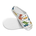 thumbnail image 3 of Wukai Dinosaur Print Women's Indoor Bedroom Slipper Slip On Shoes, Unisex House Shoes with Anti-Skid Sole for Men, Gift for Women Men-13, 3 of 7