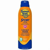 Banana Boat Sport Ultra Clear Sunscreen Spray SPF 50 6.0 oz Pack of 3