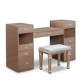 thumbnail image 4 of Furniture of America Sparke Wood 3-Piece Vanity Set with LED in Pink, 4 of 7
