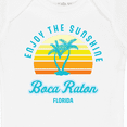 thumbnail image 4 of Inktastic Summer Enjoy the Sunshine Boca Raton Florida in Blue Boys or Girls Baby Bodysuit, 4 of 5