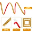 thumbnail image 3 of Uxcell Moldura autoadhesiva para paredes 0.6" x 16 pies tiras de paneles de pared borde de papel tapiz dorado, 3 of 7