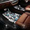 thumbnail image 6 of Honeii Panda Cute Hearts Print Car Foot Mat Four-Piece Set - Front & Rear Universal Car Floor Mats for SUVs, Trucks, Sedans, 6 of 7