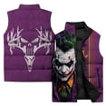 thumbnail image 2 of Chaleco táctico de hombre Joker, ropa de hombre de alta calidad, chaquetas asequibles para hombre, invierno, moderno, duradero, estampado digital 3D de payaso, genial, 2 of 5