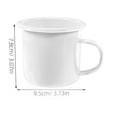 thumbnail image 2 of TEHAUX 2Ud Tazas De Esmalte Estilo Retro Para Café Y Té Con Asa Ergonómica Resistentes Para Hogar, 2 of 8