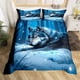 thumbnail image 1 of Funda nórdica tamaño Queen, Snow Wolf Funda nórdica, 3 piezas Chic Boho Bedding, 1 of 5
