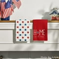 thumbnail image 2 of Red Stars Home Sweet Home Patriotic 4th of July Kitchen Towels Dish Towels, Memorial Day 18x26 Inch Seasonal Decoration Hand Towels Set of 2, 2 of 6