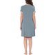 thumbnail image 3 of Vestido de salón para mujer INSPIRE CHIC, camisón de noche, pijamas de color sólido, cuello redondo, camisones de noche, XS, gris, 3 of 5