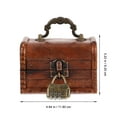 thumbnail image 2 of Wooden Trinket Box Retro Jewelry Case Vintage Jewelry Box Handheld Storage Case, 2 of 8