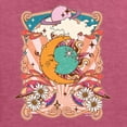 thumbnail image 6 of Wild Bobby Sun and Moon Groovy Vintage Daisy Flowers Stars Vintage Men Long Sleeve Shirt, Vintage Heather Red, Small, 6 of 6