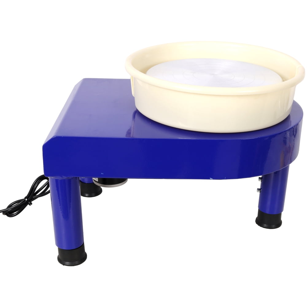 350W Electric Pottery Wheel Machine, 10 inch Ceramic Wheel with Foot Pedal Control, Detachable Basin and 16-Piece Tool Kit for Beginners