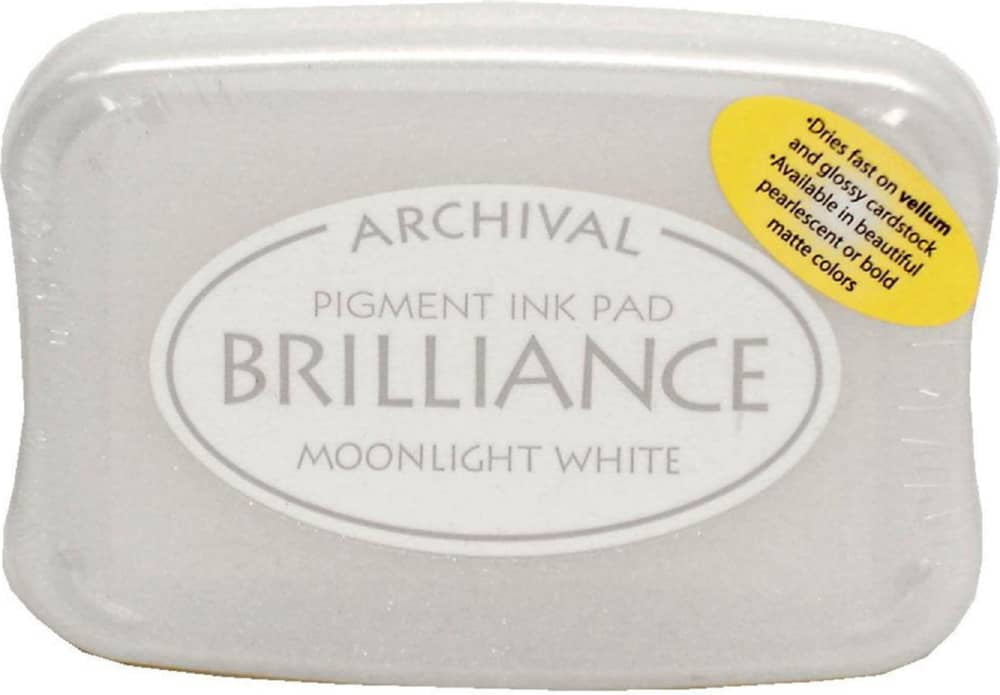 Brilliance Pigment Ink Pad-Moonlight White - Walmart.com