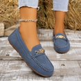 thumbnail image 2 of Harcomeey Women's Slip On Loafer Flats,Lightweight Slip on Walking Shoes for Work Office Daily Wear Navy 6.5, 2 of 6