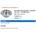 thumbnail image 2 of Front Wheel Hub Assembly - Compatible with 1996 - 1999 BMW 328is 1997 1998, 2 of 2