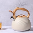 thumbnail image 3 of Hervidor con silbido Matsuzay 3L Acero inoxidable beige 20 cm, 3 of 6