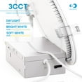 thumbnail image 3 of Infibrite 6 Inch 3000K/4000K/5000K Selectable 12W 1050LM Thin LED Ceiling Light with J-Box, Flush Mount, Dimmable, Wet Rated, Easy Install, 110W Eqv, ETL & Energy Star, US Company (12 Pack), 3 of 12