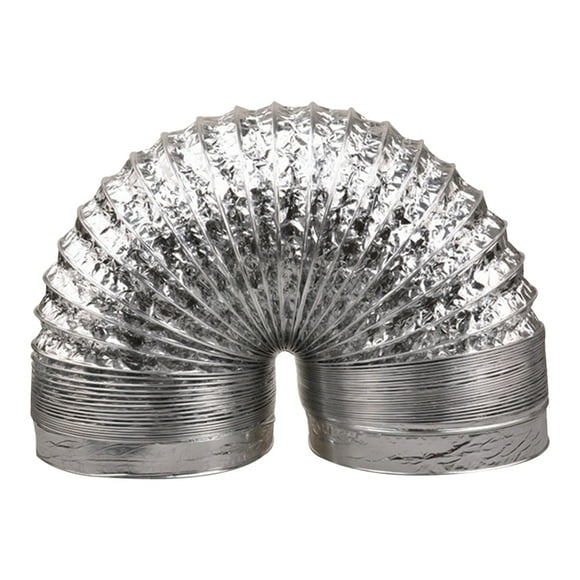 1 Pc Thicken Aluminum Foil Duct Hose Flex Air Intake Pipe Ventilation Fan Exhaust Vent Hose for HVAC Ventilation 180mm Diameter