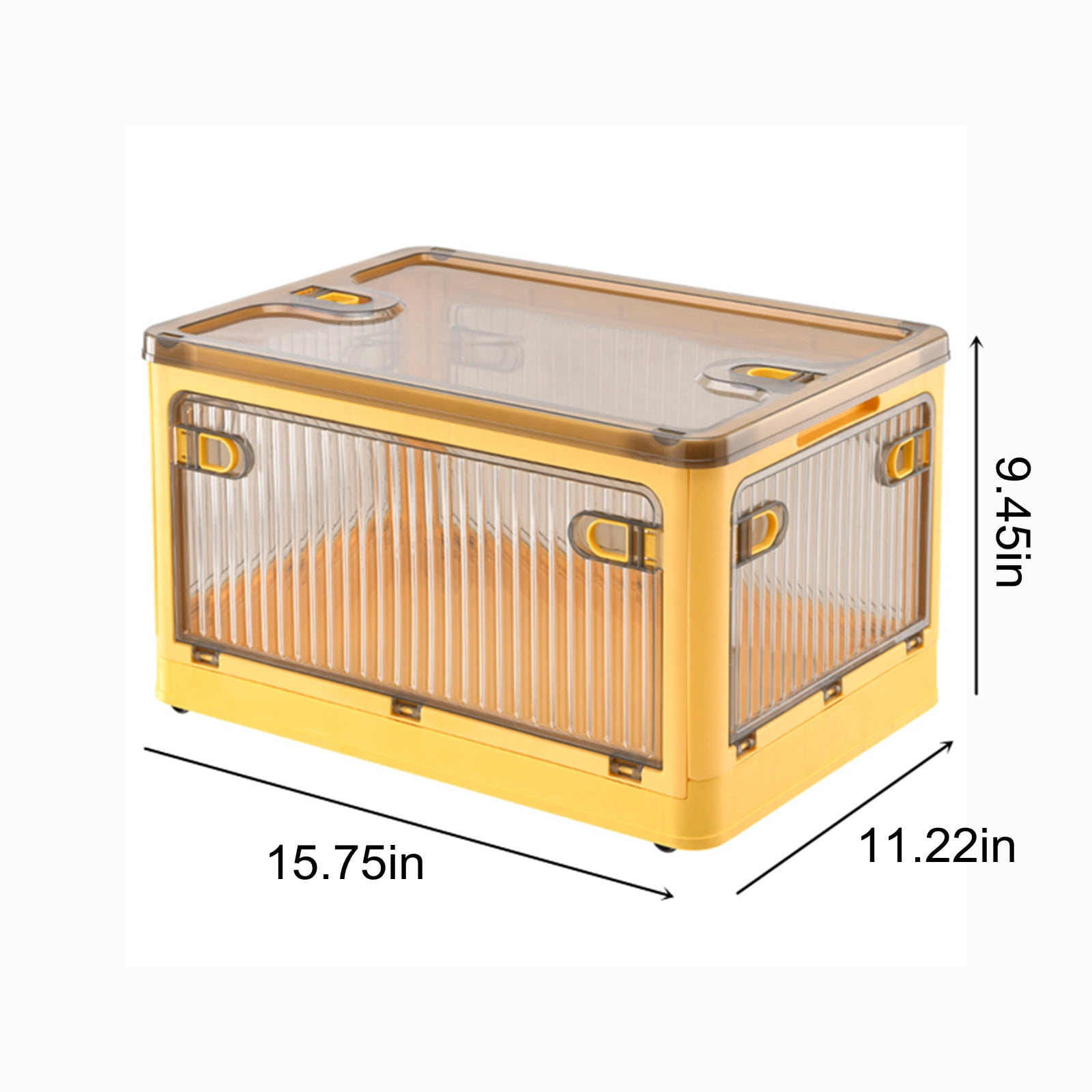lulshou Storage Bins Clearance! Storage Bins With Lids - Storage Bins, Plastic Storage Bins For Closet Organizer, 28L Folding Storage Box, Stackable Toy Storage Bins