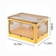 thumbnail image 3 of Caja de Almacenamiento Plegable de 28 Litros con Tapa - Caja de Plástico Apilable, Apertura En Dos Direcciones, Ruedas y Cierres de Seguridad, Azul/Amarillo, Ideal para Organizar Armarios, Cocina, Ju, 3 of 6