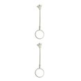 thumbnail image 1 of Accesorios en forma de anillo de cigarrillos Kearding Soporte de mano de metal Regalo de caballero plata mate 2Conjunto Nº 17/M, 1 of 6
