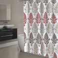 thumbnail image 3 of Shower Curtain for Bathroom with 12 Hooks Polyester Fabric Machine Washable Waterproof Shower Curtains 72 x 72 Inch, 3 of 7
