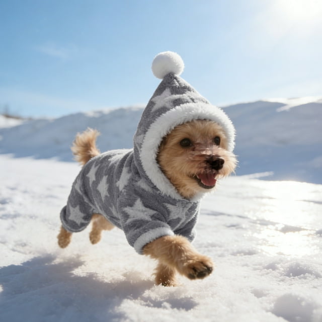 BotaniNest Cozy Flannel Outfit Warm Winter Cat Apparel Soft Fleece Wearable Animal Attire