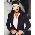 thumbnail image 2 of Luxury Mask Vintage Phantom of the Opera Mask – Venetian Half Face Mask – Costume Party, Masquerade Ball Carnival Mardi Gras, 2 of 2