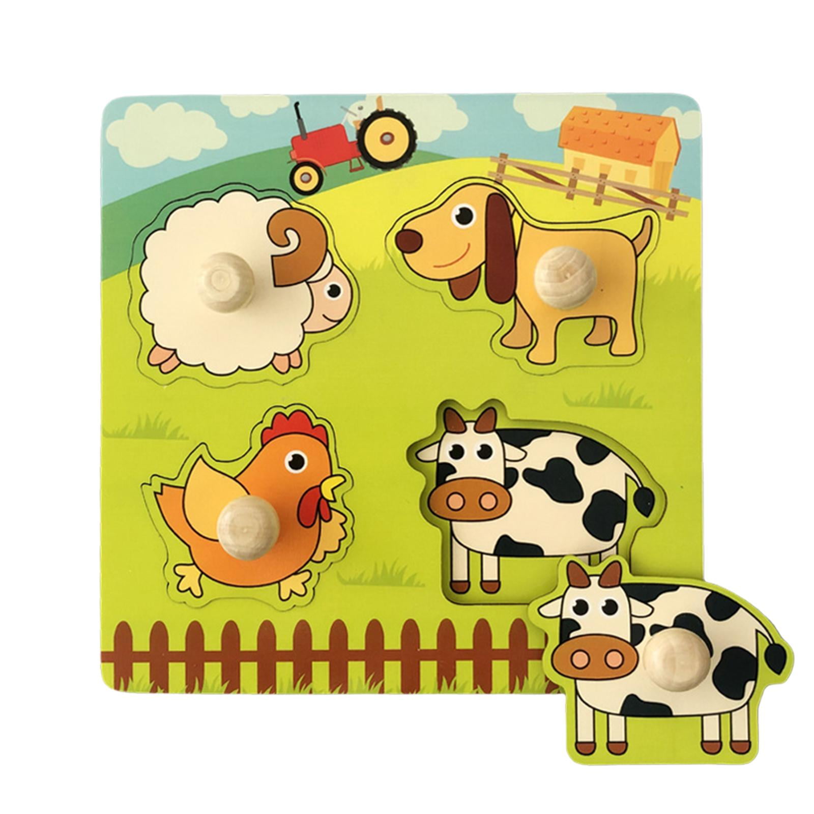 Children Wooden Puzzle 50 Pieces Educational Cartoon Puzzle Game