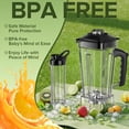 thumbnail image 5 of High-Speed Blender for Smoothies with 68oz Pitcher and 20oz Cup, Ice Crushing Motor for  Fruits and Nuts, Black, 5 of 6