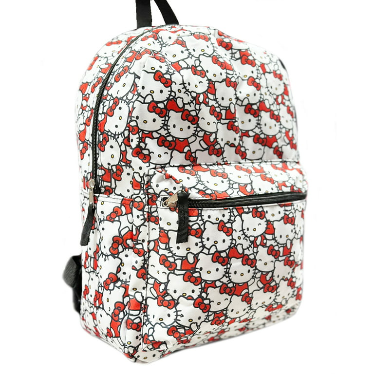 Hello Kitty Backpack and Lunch Box Set for Kids Boys Girls - 5 PC 16 Kitty Backpack, Lunch Bag, Water Bottle, and More