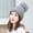 Grey, variant on ZSQDM Women Winter Hats Thick Cable Women Hat Warm Fleece Lined Knitted Soft Cap beanies Hat Hanger Bomber Hats Swim Cap for Braids and Dreadlocks Women