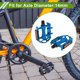 thumbnail image 2 of Pedal de bicicleta de aleación de aluminio universal con tiras reflectantes, adecuado para ejes de 14 mm, pedal antideslizante para BMX y MTB, 2 of 7