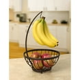 Spectrum Ashley Bronze Wire Fruit Tree Basket Holder, Kitchen