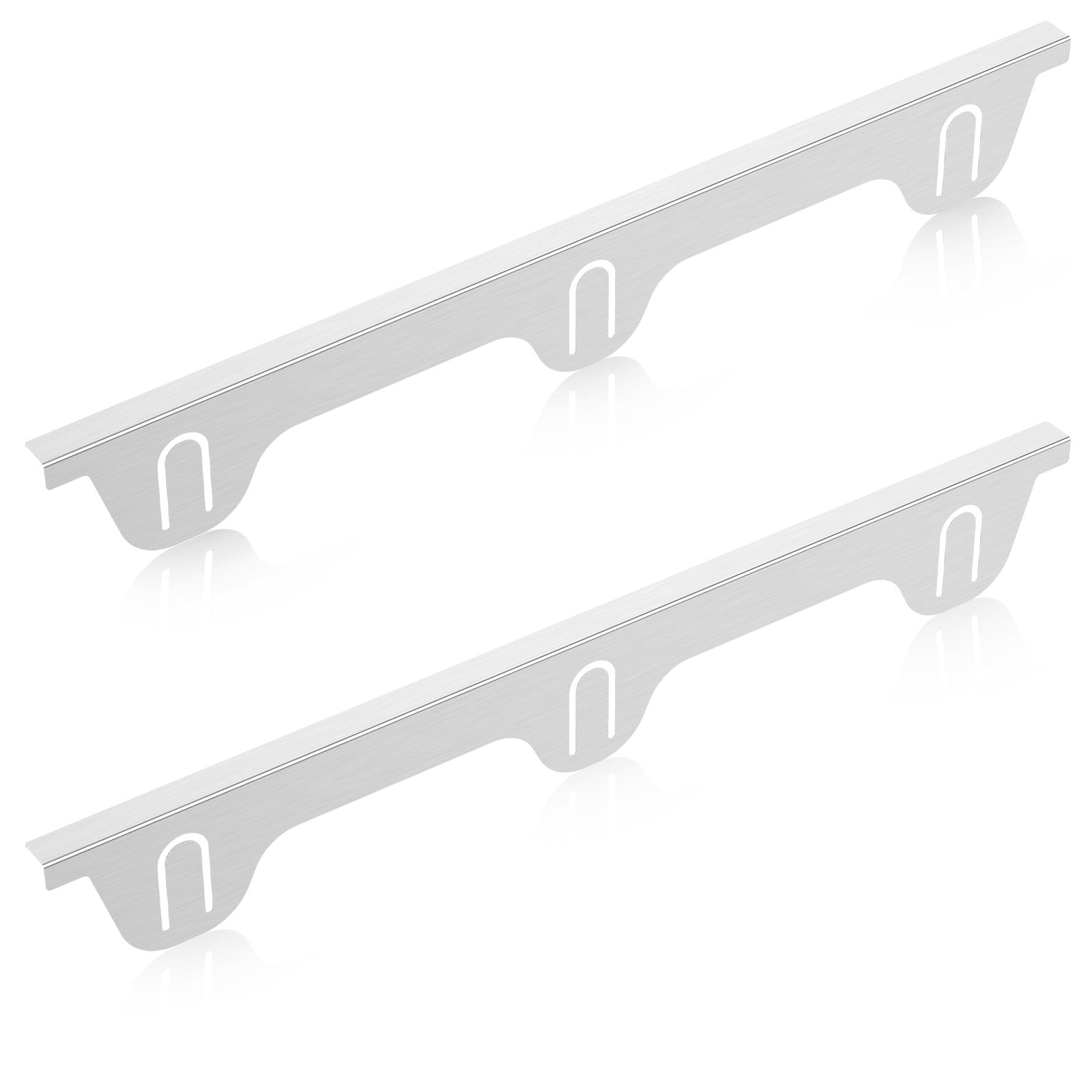 Ihvewuo 2Pcs Stove Gap Covers Stainless Steel Stove Gap Guards Practical Stove Side Gap Covers Heat Resistant Stove Counter Gap Cover Easy to Install Stove Gap Fillers for Kitchens Stoves