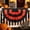B, variant on 45×90cm Halloween Fan Bunting Flag Halloween Decorations, Half Moon Pleated Halloween Porch Banner, Spooky Pumpkin Ghost Pattern Fan Flag for Front Door Yard Party