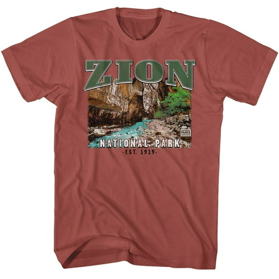 National Parks Zion Terracotta Adult T-Shirt