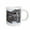 White, variant on 3drose, Illinois - Canada Geese Flock on Frozen Lake., 11oz Two-tone Blue Mug