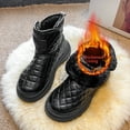 thumbnail image 3 of Cyiecw Women's Winter Warm Snow Boots, Waterproof Mid Calf Boots Outdoor Anti-slip Height Increase Shoes Warm Comfortable Winter Shoes, 3 of 8