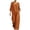 Orange, variant on Guluxicc Women's 2-Piece Outfit Sets V-Neck 3/4 Sleeve Blouse and Wide Leg Pants Casual Loungewear Suit