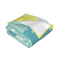 thumbnail image 5 of Green Watercolor Leaves Throw Blanket, Super Soft Anti-Pilling Flannel Bed Blankets, 40"x30", 5 of 8