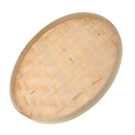 Natural Round Bamboo Colander Bamboo Sieve Food Friuts Tray Japanese Chinese Style Flour Mesh - 30/22/13cm - 30cm