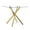 Gold, variant on GZXS Modern Tempered Glass Bar Table, Compact Square Dining Pub Table with Metal Legs, Easy to Maintain & Assemble, 37.8"L x 37.8"W x 36.2"H, Gold