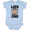 thumbnail image 3 of Inktastic Life is Better with a Corgi Boys or Girls Baby Bodysuit, 3 of 5