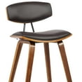 thumbnail image 5 of 29â€ Brown Faux Leather Mid Century Modern Bar Stool, 5 of 10
