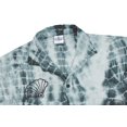 thumbnail image 4 of HAPPY BAY Men's Beach Summer Button Down Short Sleeve Untucked Solid Shirt With Pocket Oxford Casual Shirts for Men XS Smoke, Tie Dye, 4 of 6
