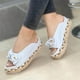 thumbnail image 4 of Sandalias Mujer Peep Toe Bow Vintage Plataforma de paja Tacón Zapatillas de verano Zapatos casuales Wmkox8yii  ytu4653, 4 of 4